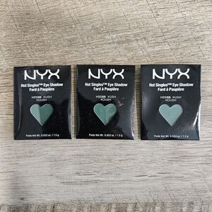 Lot of 3 NYX Hot Singles Eye Shadow Refills - HSS55 Kush Green NEW